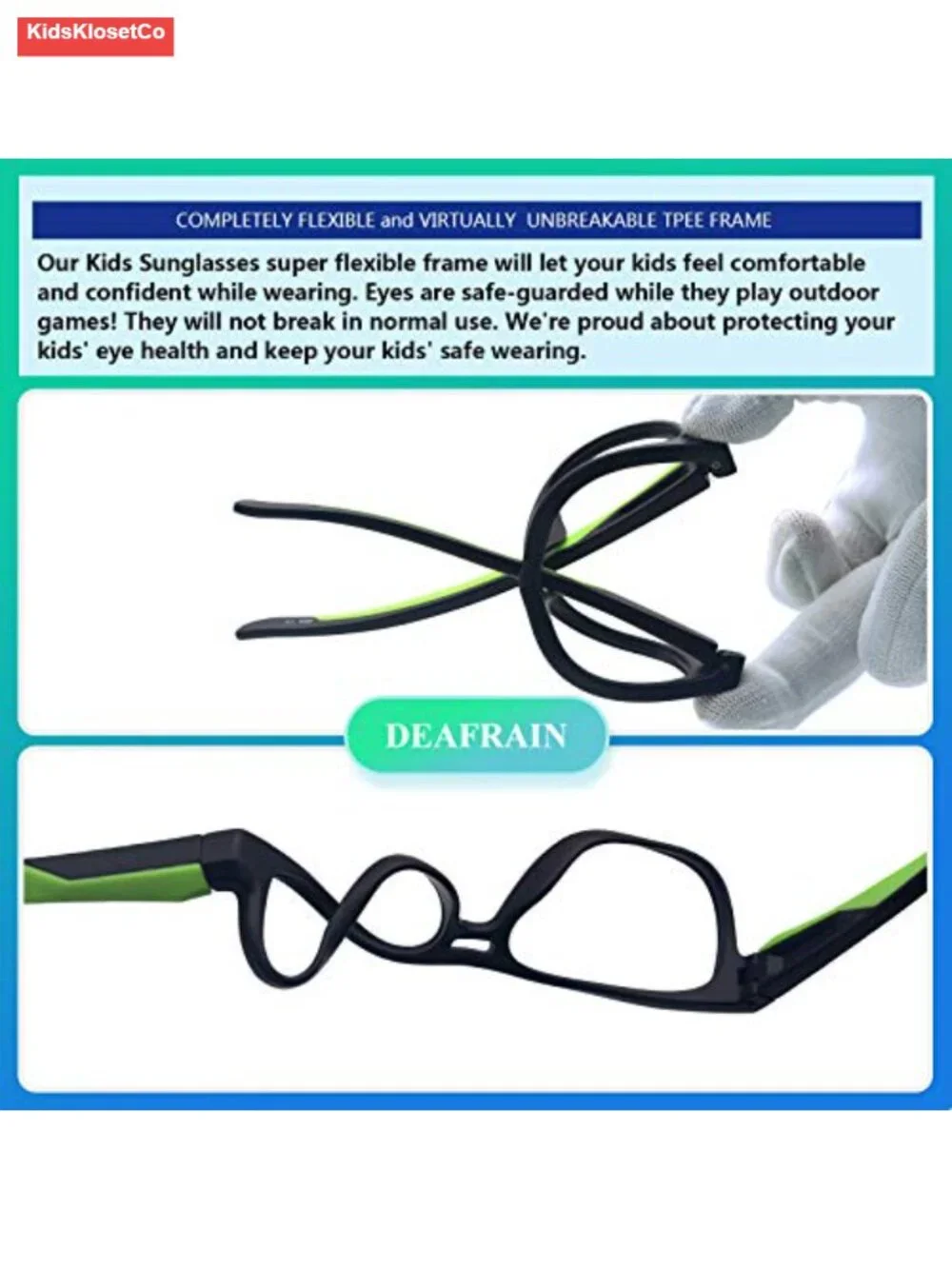Kids Polarized Sunglasses TPEE Flexible Frame Sports Baseball Cycling